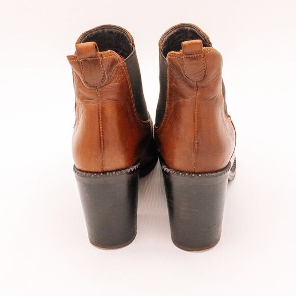 Wera of Stockholm Leather Chelsea Heel Boot Size 6 - Picture 4 of 8
